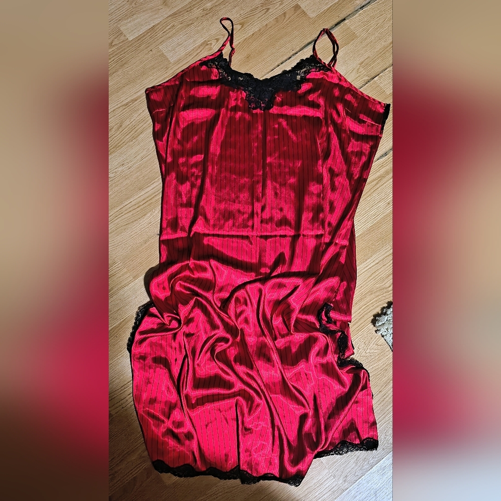 Y2K Red Silky Ladies Intimate Wear